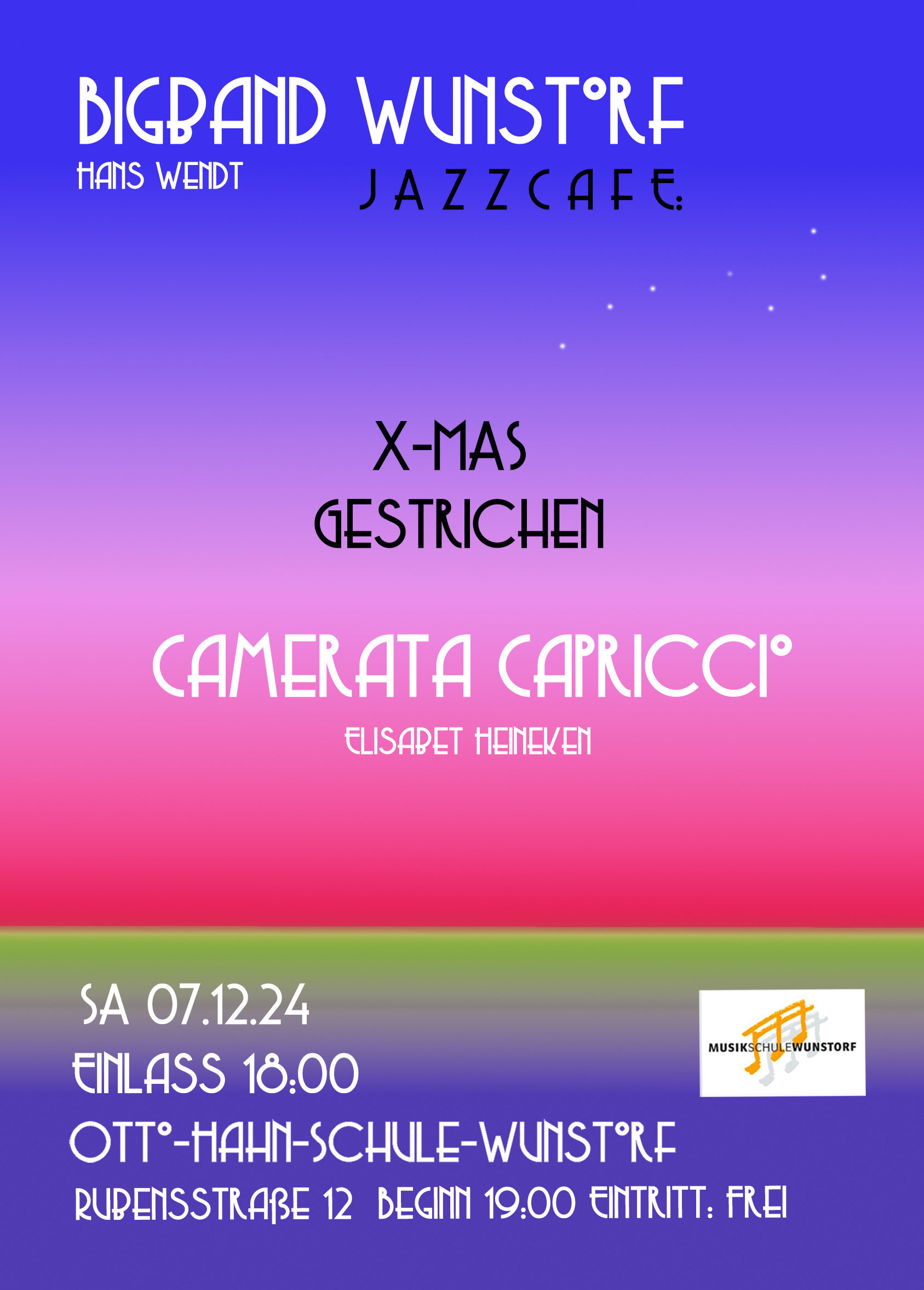 X-Mas gestrichen 07.01.2024